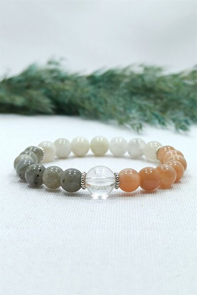 NehirTaş Certified Crystal Quartz - Sun Stone - Moon Stone and Labradorite Na...