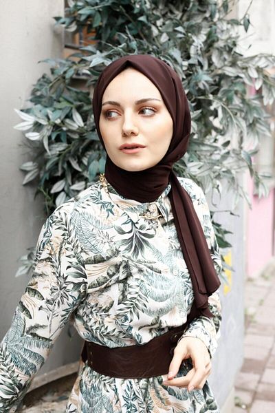 Venzecom Venze Medina Silk Shawl Brown Color