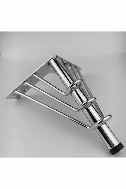 Mespaş 18 Cm Venus Model Mobilier din metal cromat, dulap, canapea, picioare pentru unitate TV (4 bucăți)