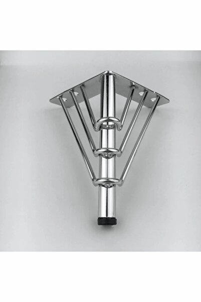 Mespaş 18 Cm Venus Model Mobilier din metal cromat, dulap, canapea, picioare pentru unitate TV (4 bucăți)