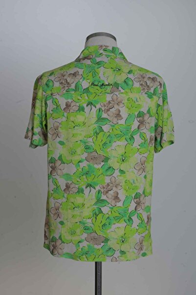 Paul Martin Canadian 50% Cotton, 30%Viscose, 20%, Digital, Patterned, Men's Shirt PM3463R05