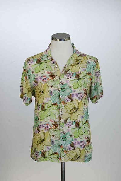 Paul Martin Canadian 50% Cotton, 30%Viscose, 20%, Digital, Patterned, Men's Shirt PM3514R01