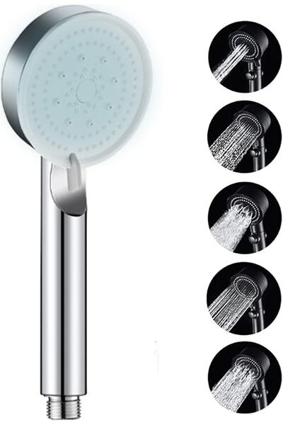 NEROLIA Stoneseries 5 Fonksiyonlu Turbo Duş Başlığı - Paslanmaz