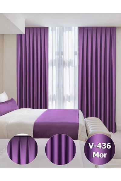 YS PERDE TASARIM Lüx Saten Blackout Karartma Güneşlik Perde Yüksek Kaliteli D...