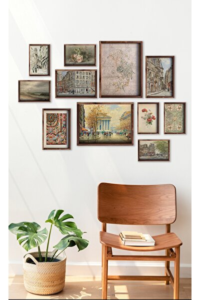 Tooall Art Vintage Fotograf Duvar Kolajı, 11 parça Tablo Seti