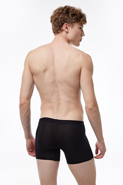 Malabadi Ανδρικό μαύρο 3 Pack Micro Modal Boxer 909