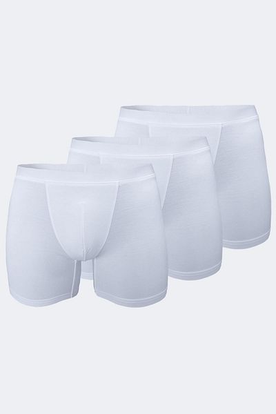 Malabadi Ανδρικό λευκό 3 Pack Micro Modal Boxer 909