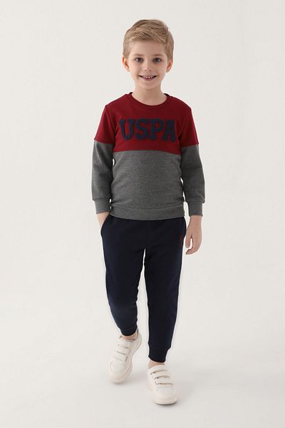 U.S. Polo Assn. Σετ φόρμας φόρμας Energetic Grey Boy