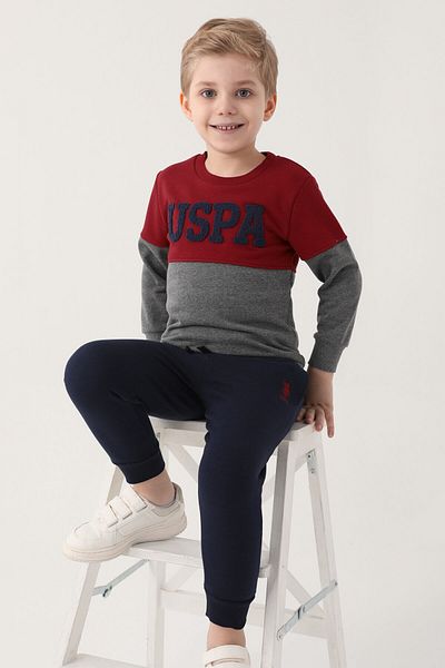 U.S. Polo Assn. Σετ φόρμας φόρμας Energetic Grey Boy