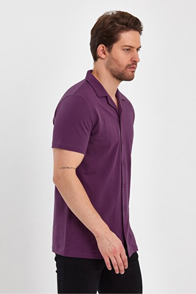 UOMOPARK Πουκάμισο 2640 Ottoman Comfort Fit Relaxed Cut με γιακά