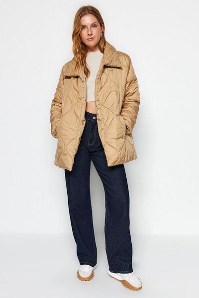 Trendyol Collection Mink Water Repellent Quilted Coat TWOAW24MO00241
