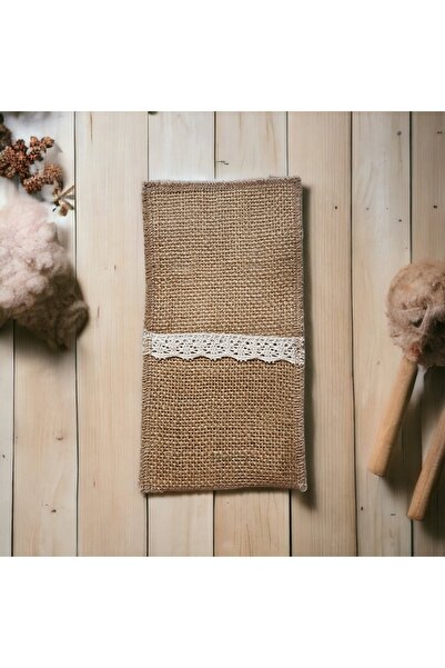 AHMERA طقم خدمة أمريكية مطبوعة من قماش الجوت تتسع لـ 6 أشخاص / عداء + 6 قطع. ...