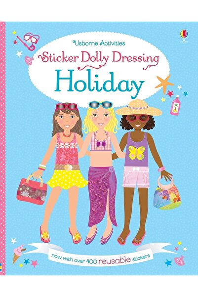 Usborne Παιδικό βιβλίο - Αυτοκόλλητα για ντύσιμο κούκλας: Διακοπές