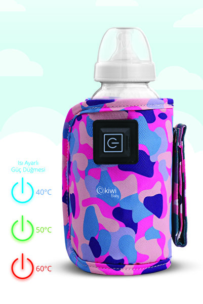 Kiwibaby Biberon Isıtıcı, USB Taşınabilir 3 Kademeli Süt Şişe Bebek Biberon Isıtma,Seyehat Mug Bardak Matara