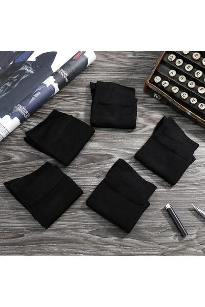 çorapmanya Extra Yumuşak Siyah Erkek Bambu Soket / 6 Çift / Terletmez