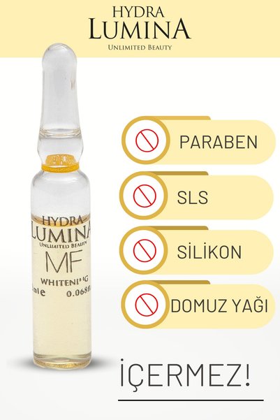 HYDRA LUMINA Mf Leke Açıcı Ve Aydınlatıcı Cilt Bakım Ampulü Altı Adet (ARBUTİN - C VİTAMİNİ - HYALURONİK ASİT)