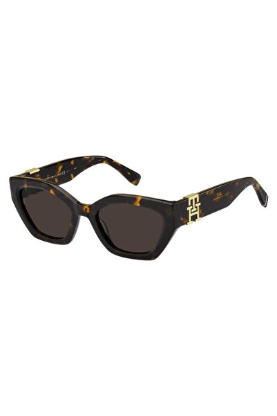 Tommy Hilfiger TH1979/s 08670 نظارة شمسية نسائية ذات عين القطة باللون البني