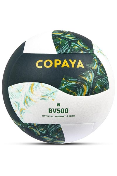 Telvesse Copaya BV500 Hybrid Beach Volleyball Ball Green-White No:5 280 grams