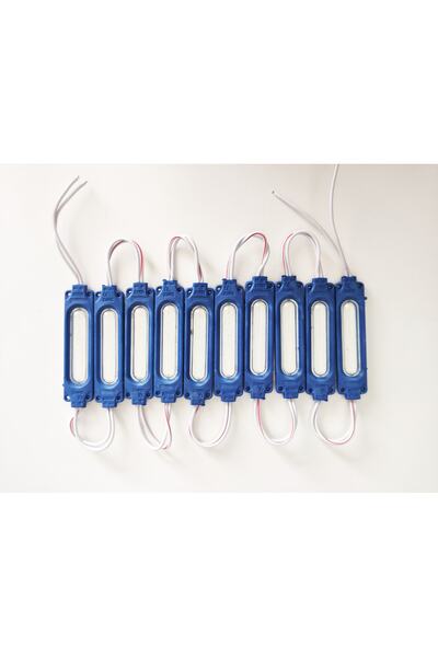 REPLAX Parmak Cob Led Mavi 12 Volt Su Geçirmez 10,lu 3m Bantlı Kesilebilir 0409971