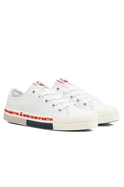 Benetton ® |   BN-70019 - Alb Roșu - Pantofi sport pentru copii