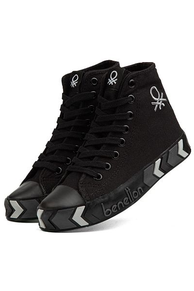 Benetton ®| BN-90621- Black Black - Women's Sports Shoes