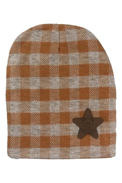 KAYRA KİDSS Double Layer Cotton Combed Knitwear Knitted Baby Kids Beanie with Hidden Inseam
