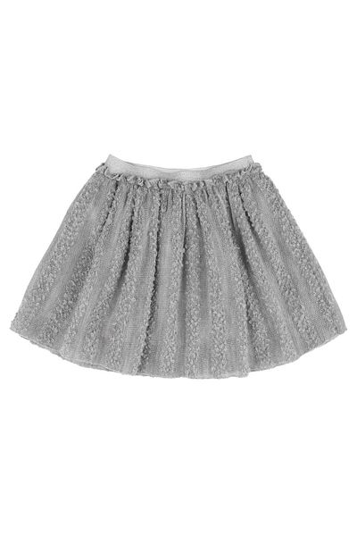 best kids Girl's Gray Textured Skirt