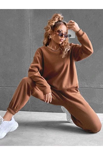 FAVORİST Luxury 3 Thread Tracksuit Set Cotton Special Series