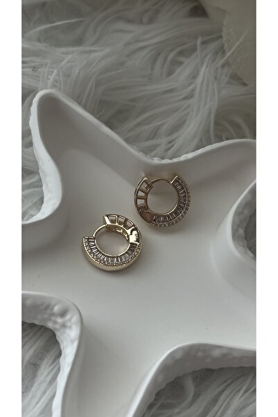 Vi store Altın Kaplama Trio Küpe