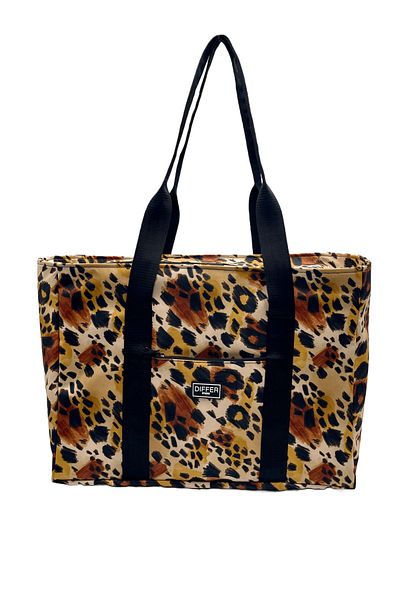 Differ Studio Leopard Unisex Waterproof Black With Inner Bag Beach/Sleeve/Shoulder/Sports Bag