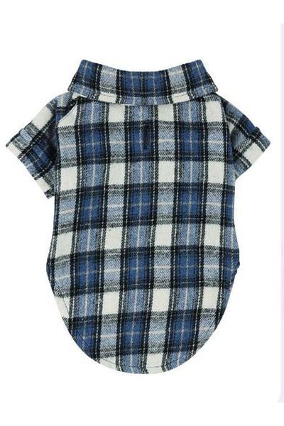 Aşkın Parti Evi Dog Navy Blue Lumberjack Shirt