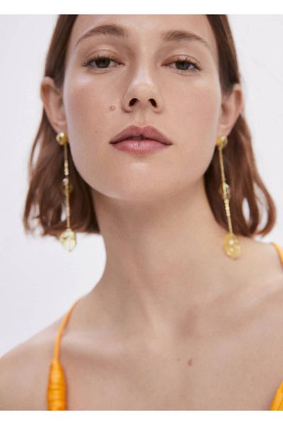 MANGO Woman Kristallohrringe - Hängedesign