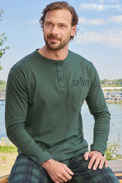 AYDOĞAN HOMEWEAR Men's Pajama Set Modal Long Sleeve Cotton Seasonal