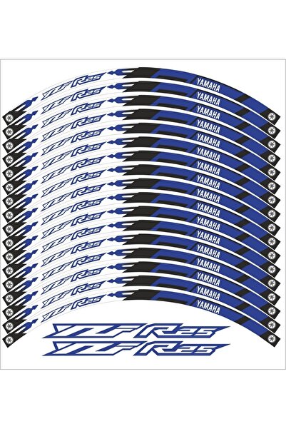 PROMOT YZF R25 YAZILI JANT ŞERİDİ MAVİ