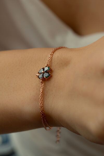 Şimal Silver 925 Ayar Gümüş Yonca Bileklik