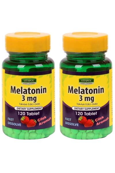 Vitapol Melatonin 3 Mg 2x120 Tablet Çilek Aromalı
