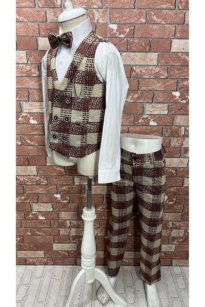 HAYTA Vest Suit Shirt and Bow Tie Set 5years-14years Almira
