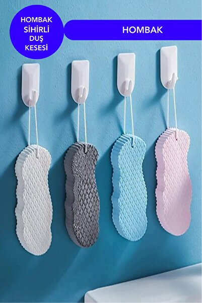 Hombak Banyo Kesesi Vücut Duş Süngeri Sihirli Vücut Lifi Ölü Deri Sökücü Sünger Vücut Masaj süngeri