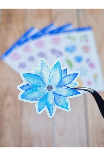 AR Sticker - Set de autocolante pentru laptop, notebook, telefon, tabletă, cu tematică florală și frunze