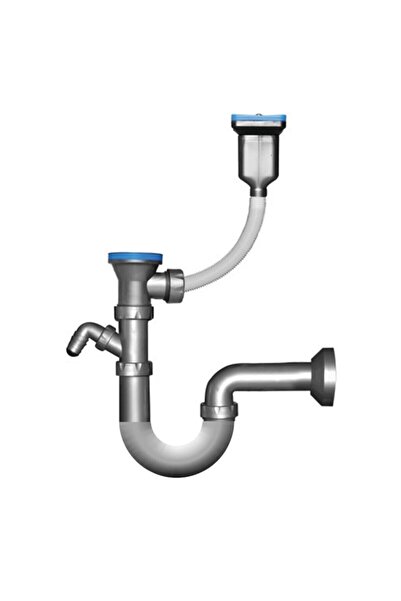 GPD Taşmalı Makina Çıkışlı S'li Eviye Sifonu