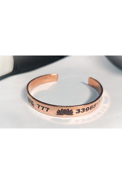 KAVELE 100% Pure Copper Number Section Bracelet