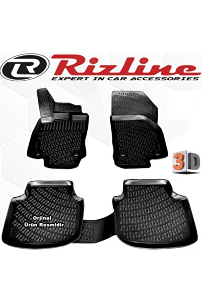 Rizline Vw Passat B8 3d Paspas Havuzlu Sedan 2015 - 2020 Arası Siyah 4 Lü Set