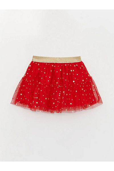 LC Waikiki LCW Baby - Patterned Elastic Waist Skirt for Baby Girl