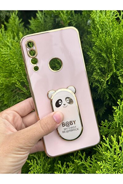 Aksesuarda Moda Huawei P30 Lite Uyumlu Panda Stand Aparatlı Lazer Kesim Kılıf