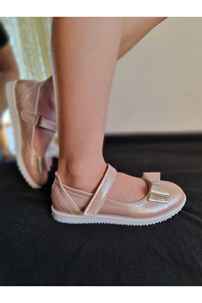 Sare Çocuk Giyim Orthopedic Flat Sole Pink Girls Princess Ballerinas
