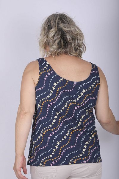 Hitit Butik Colorful Star Patterned Blouse