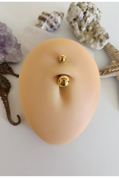 Bylin %100 Cerrahi Çelik Göbek Piercing - Bar Uzunluğu 8 mm - 1 adet
