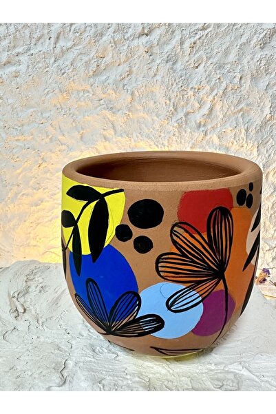 WindArtCeramic el yapımı toprak çömlek saksı