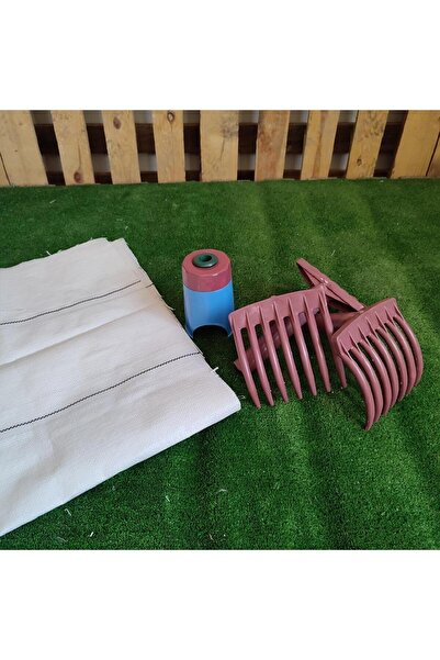 SeraTrend ZEYTİN TIRMIĞI + ZEYTİN DİLME APARATI + 5x10 ZEYTİN SERGENİ JÜT ZEYTİN TOPLAMA TARAĞI TABAN ÖRTÜSÜ Z