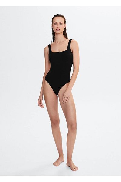 MANGO Woman Square Neck Swimsuit